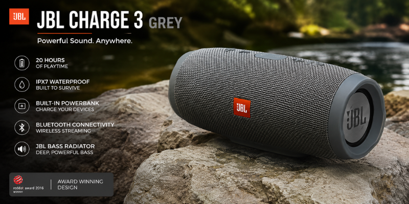 JBL Charge 3 Grey Review: Features, Sound & Value